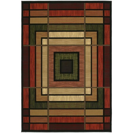 Rlm Distribution 7 ft. 10 in. x 10 ft. 6 in. Contours Ambience Oversize Rug Terracotta HO3084252